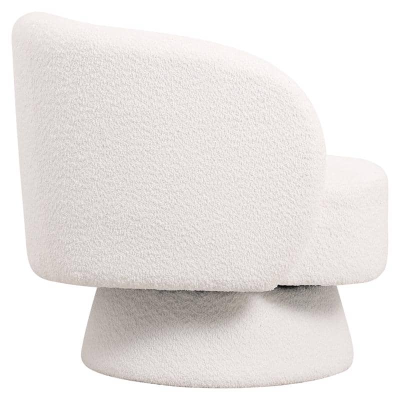 Raze 31" Swivel Accent Armchair Upholstered in Boucle/Velvet/Linen Fabric with Plush Cushioning and Solid Wood Support