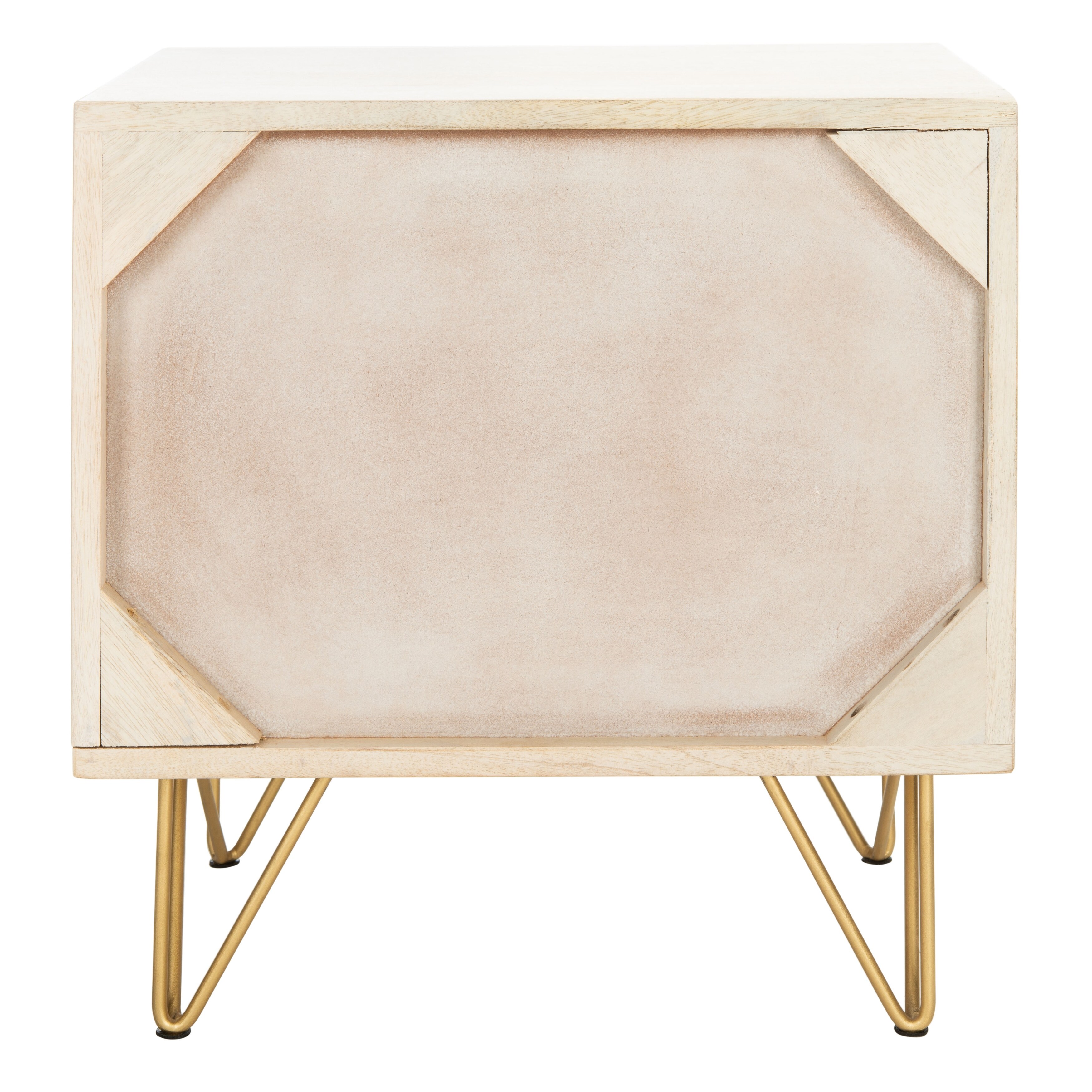 SAFAVIEH Marigold 1 Drawer 1 Shelf Accent Table Nightstand On