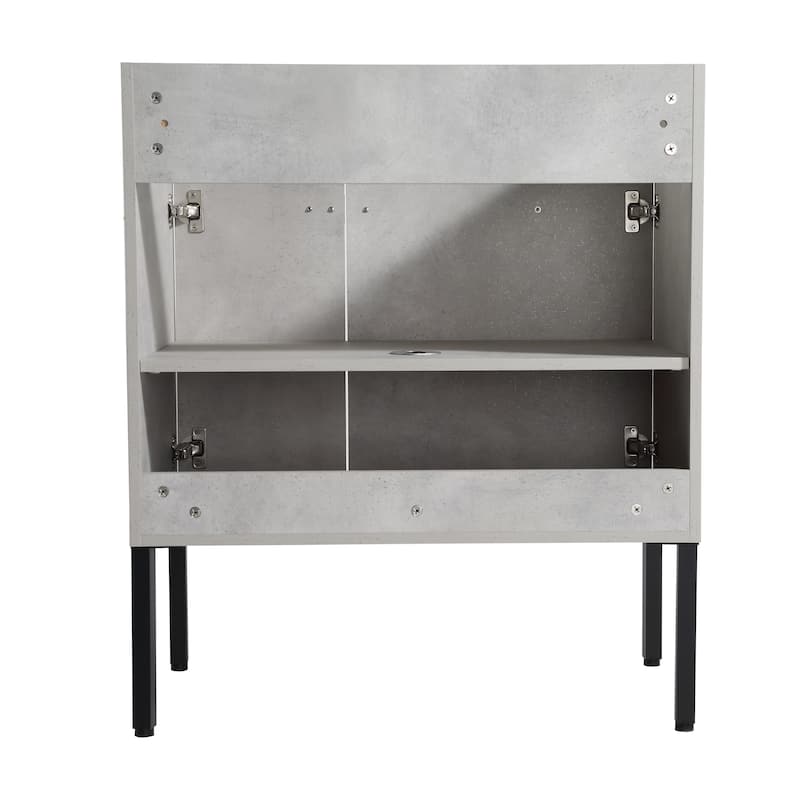 Bathroom Vanity With Sink In 24/30/36 Inch, Floating Bathroom Vanity or Freestanding Vanity With Soft Close Door