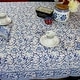preview thumbnail 5 of 21, Block Print Cotton Flowering Vine Tablecloth Collection