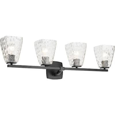 Kichler 55217WTR Marant 4 Light 33" Wide Vanity Light with Clear Water