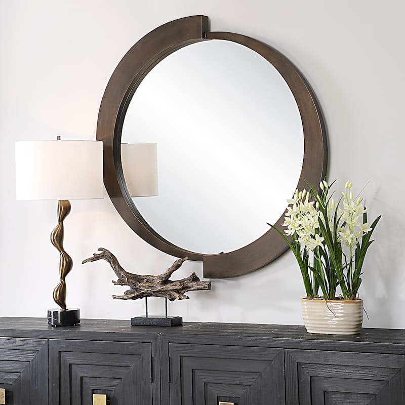 Uttermost 08227 Reverse 43-3/4"W x 44-1/2"H Circular Flat Accent