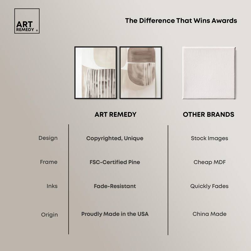 Elements of Quiet Canvas Set of 2 by Art Remedy