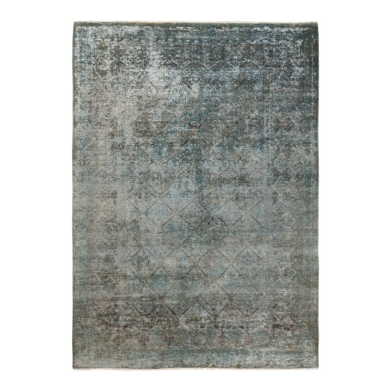 Vibrance, One-of-a-Kind Hand-Knotted Area Rug - Gray, 6' 0" x 8' 10" - 6' 0" x 8' 10"