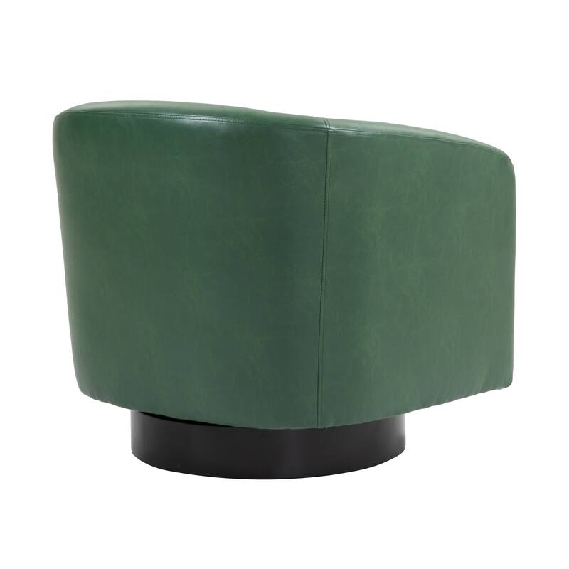 Modern Upholstered Barrel Chair Swivel Accent Chair for Living Room