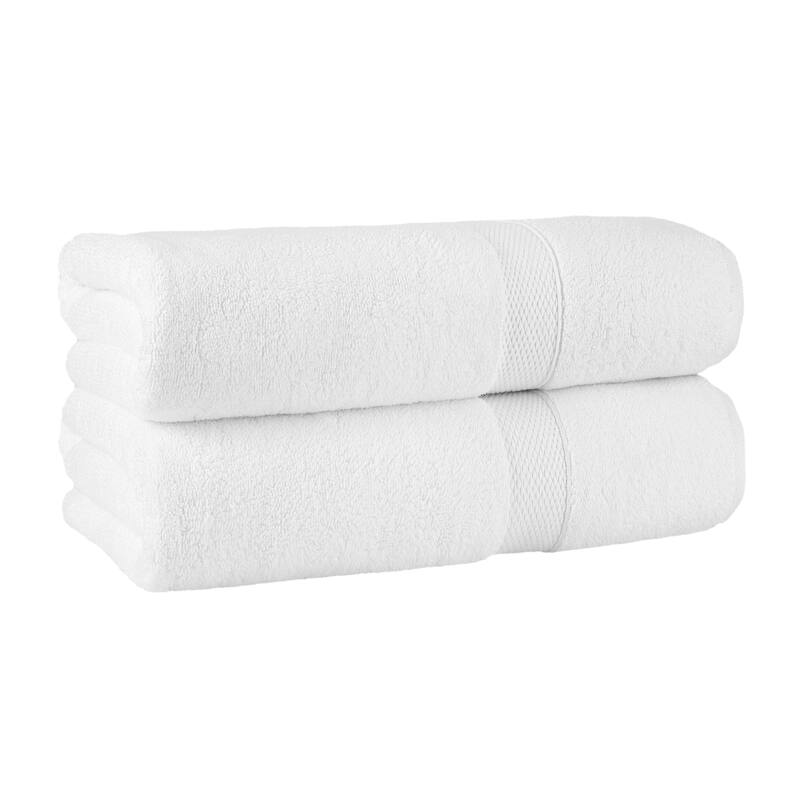 Authentic Hotel and Spa 100% Turkish Cotton Anovia Oversized Bath Towel Set