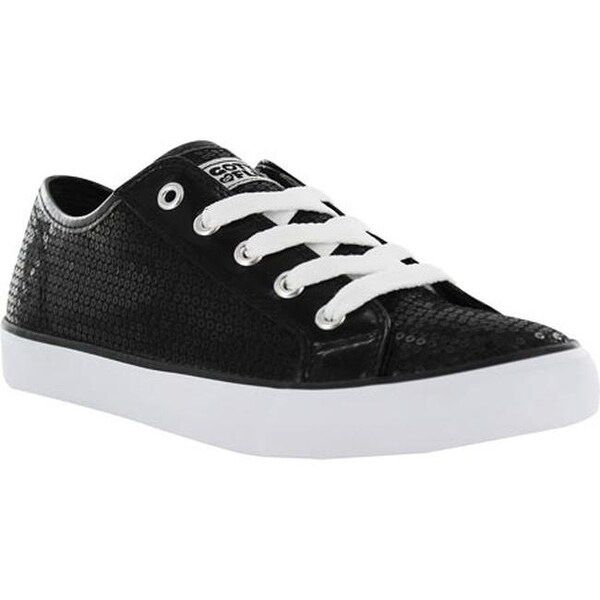 gotta flurt black sequin sneakers