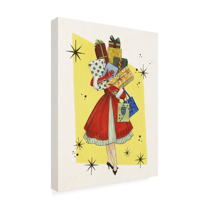 Grace Popp 'Vintage Christmas Ii' Canvas Art