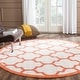 preview thumbnail 97 of 127, SAFAVIEH Amherst Erma Modern Rug 7' Round - Beige/Orange - Round