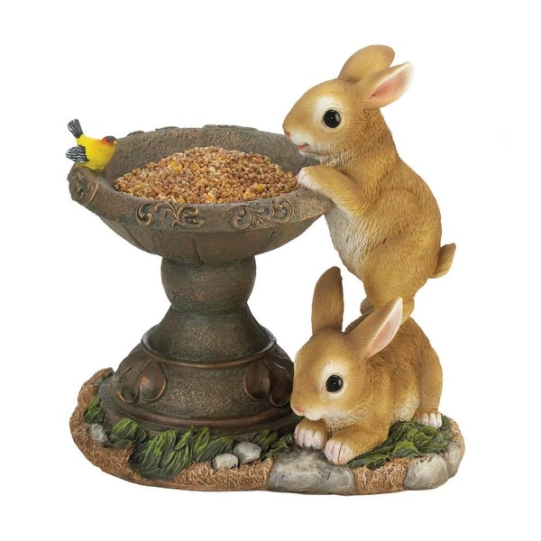 Popular Playful Bunnies Bird Feeder