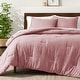 preview thumbnail 12 of 92, Bare Home Hypoallergenic Down Alternative Comforter Set King - Heathered Rosewood