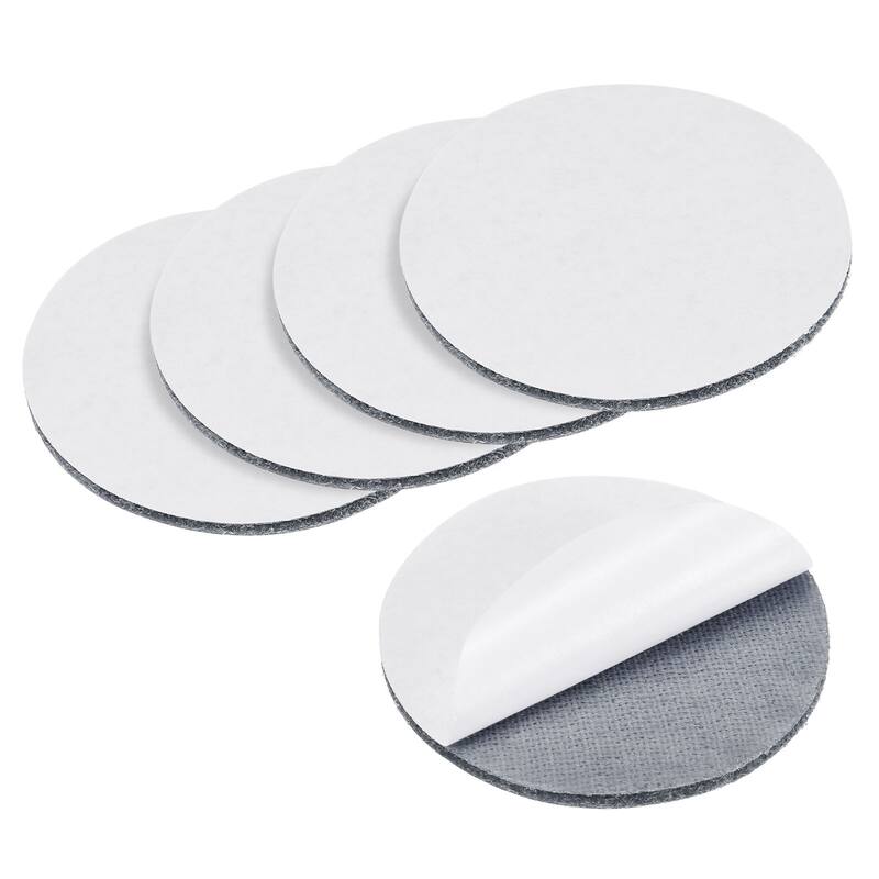 Hook and Loop Gripper-60mm Tape for Tablecloth Bed Sheet Rugs, 5 Pcs - Grey