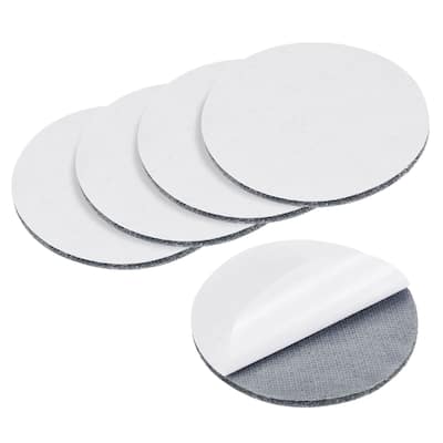 Hook and Loop Gripper-60mm Tape for Tablecloth Bed Sheet Rugs, 5 Pcs - Grey
