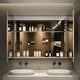 preview thumbnail 26 of 32, Rail Aluminum Recessed/Surface Mount Bathroom Medicine Cabinet with Mirror, Adjustable Brightness, Defogging & USB Port