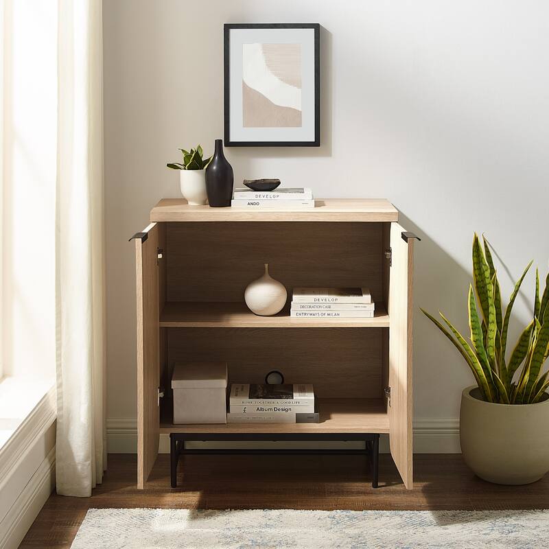Middlebrook Modern Fluted-Door Storage Console