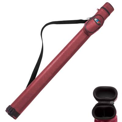 GSE™ 1x1 Hard Billiard Pool Cue Stick Carrying Case, Billiard Cue Case Holds 1 Butts/1 Shafts (5 Colors)