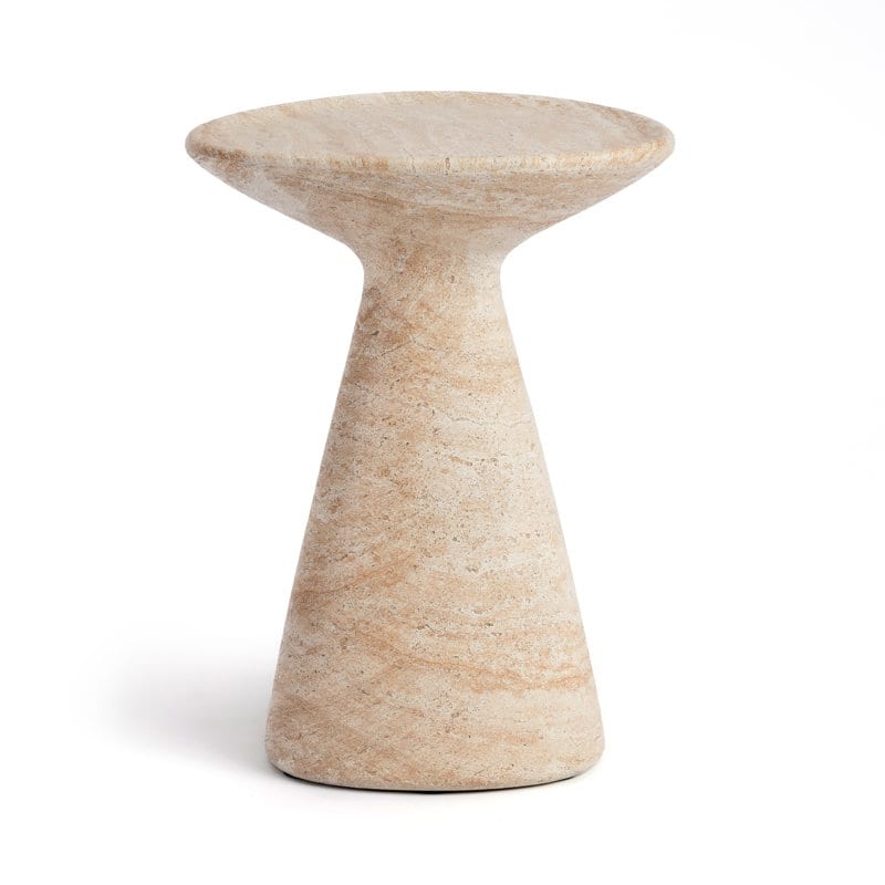 Studio London Faux Stone Side Table and Onyx Finish Set of 2