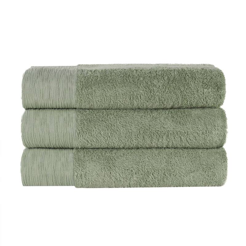 Superior Sierra Rayon From Bamboo Cotton Blend Bath Towel Set of 3