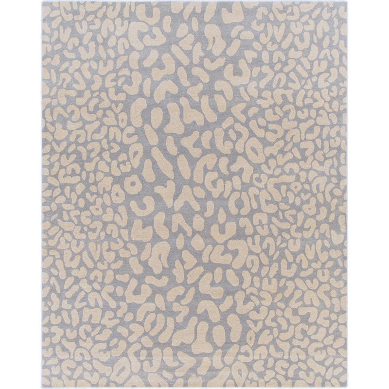 Hand-tufted Jungle Animal Print Wool Area Rug