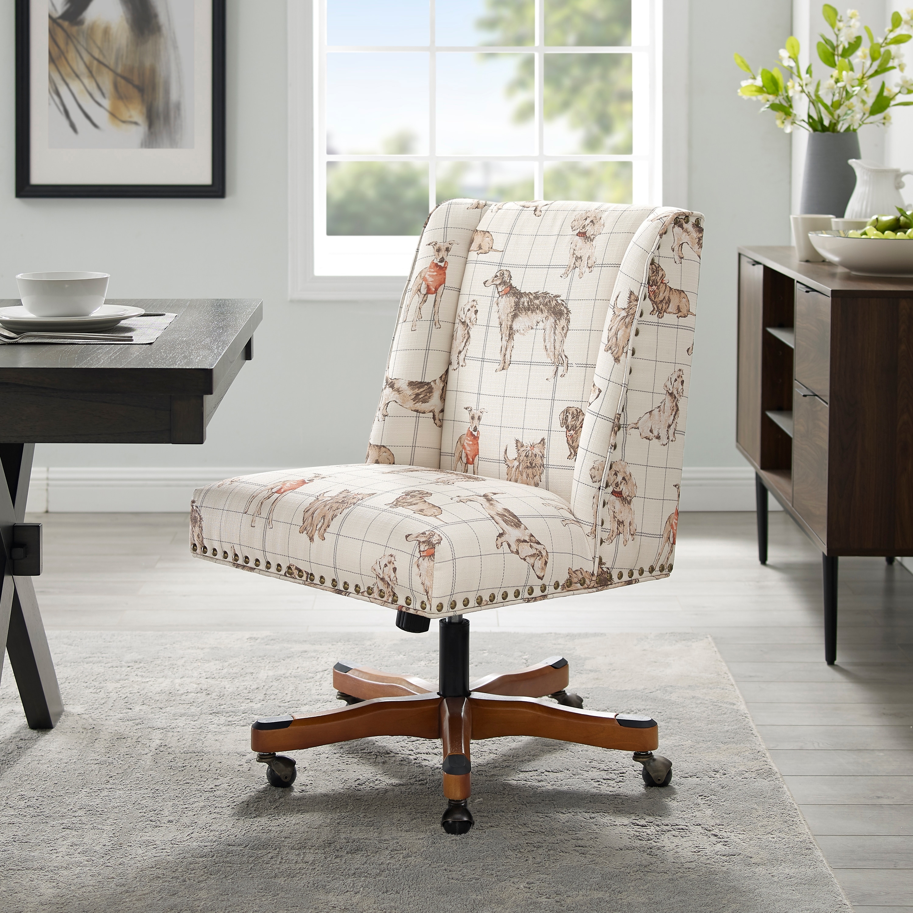 Linon violet office chair online