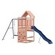 preview thumbnail 12 of 17, vidaXL Swing Set Outdoor Backyard Wooden Playground Equipment for Kids Age 3-8