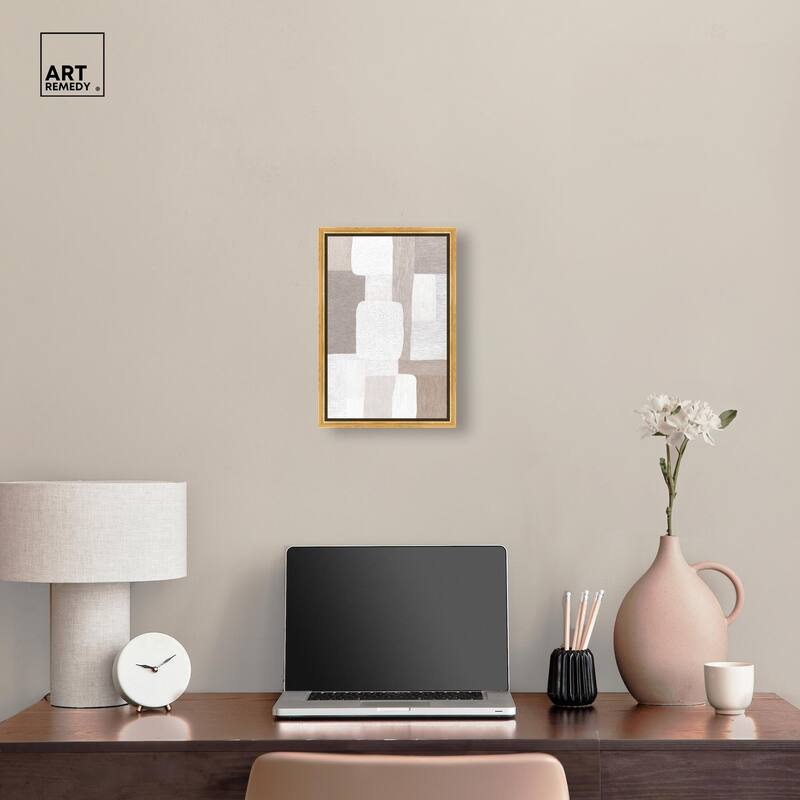 Stucco Squares II Canvas by Art Remedy