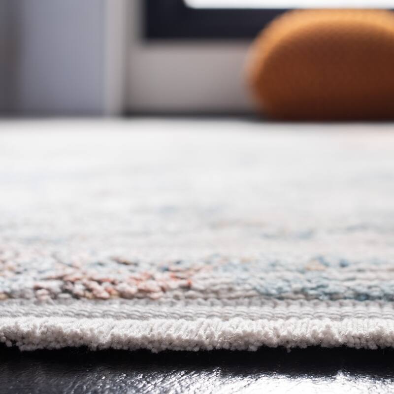 SAFAVIEH Shivan Lanie Modern & Contemporary Abstract Blue/Ivory Rug