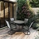 preview thumbnail 2 of 3, Deko Living 5 Piece Outdoor Patio Dining Table and Swivel Chairs