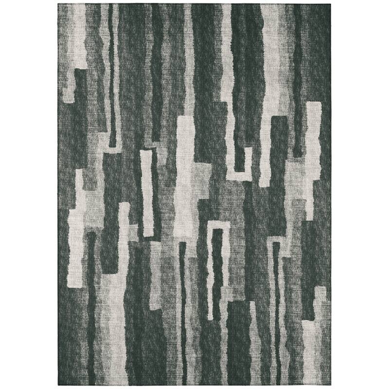 Indoor/ Outdoor Addison Bravado Abstract Striped Washable Area Rug