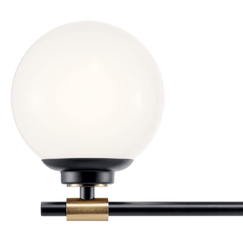 Benno 24.5 in. 3-Light Bathroom Vanity Light with Opal Glass