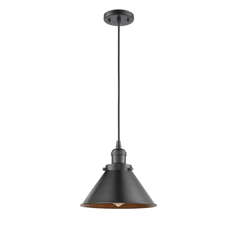 Innovations Lighting Briarcliff - 1 Light 10" Cord Hung Mini Pendant - Oil Rubbed Bronze