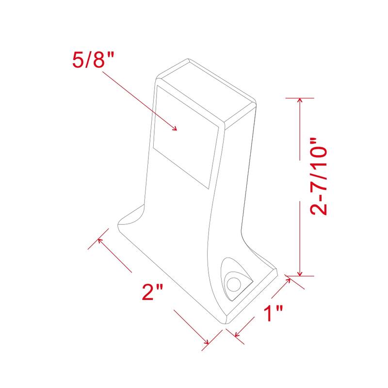 Design House 559948 Bar Arm Bracket 5/8-inch with Exposed Screws