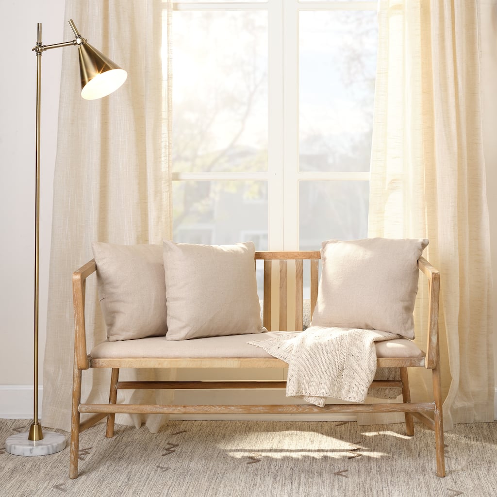 Alden Decor Frasier Iron Floor Lamp, Brass