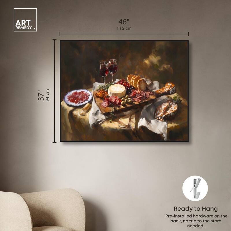 Art of Charcuterie Canvas by Art Remedy