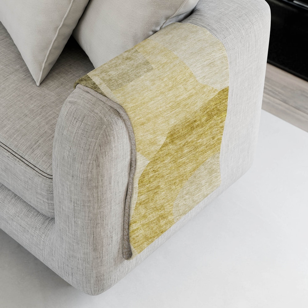 Premium Machine Washable Casual Contemporary Sherpa Throw Blanket