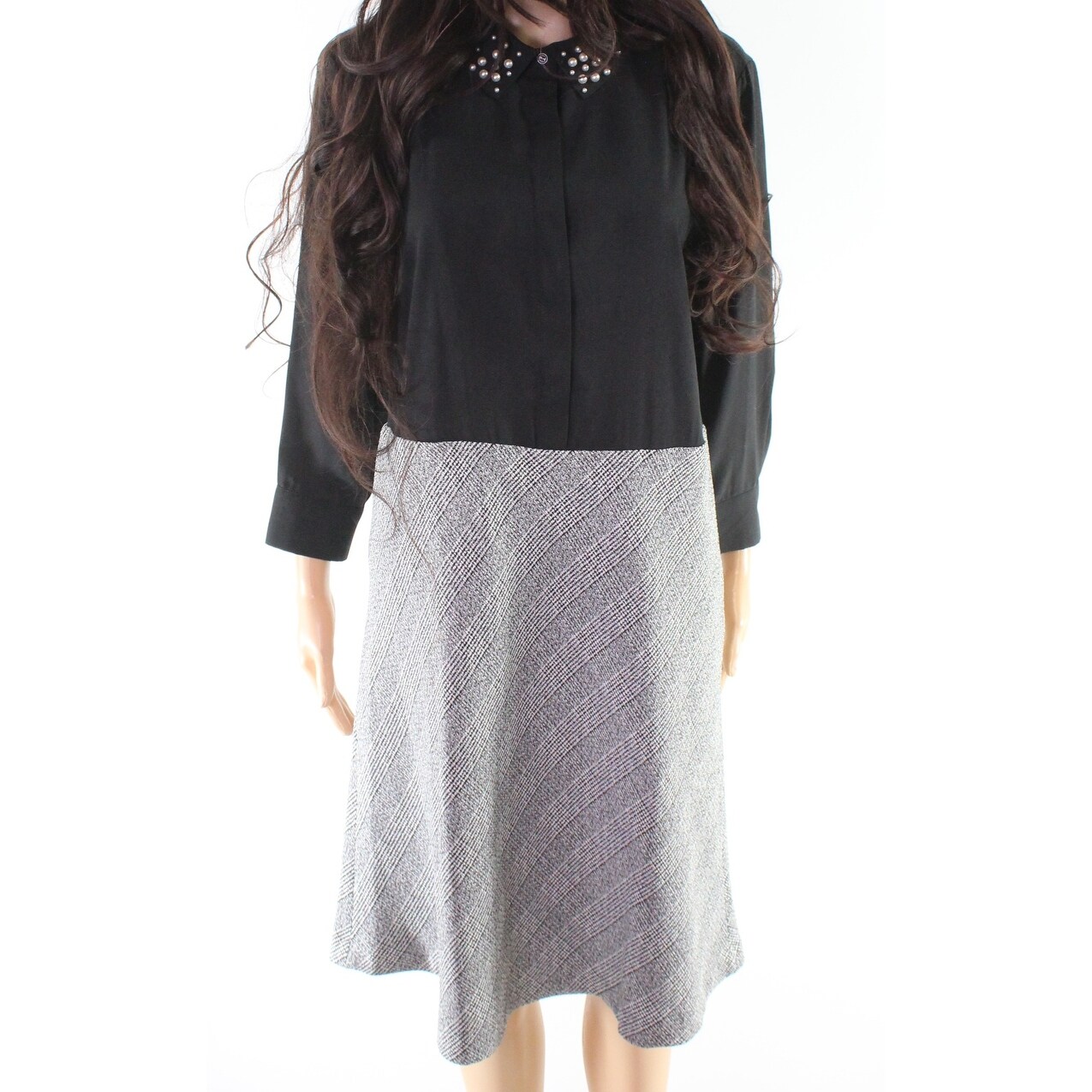 Shop Ivanka Trump White Plaid Pearl Women S Sheath Dress Free Shipping On Orders Over 45 Overstock 27172962