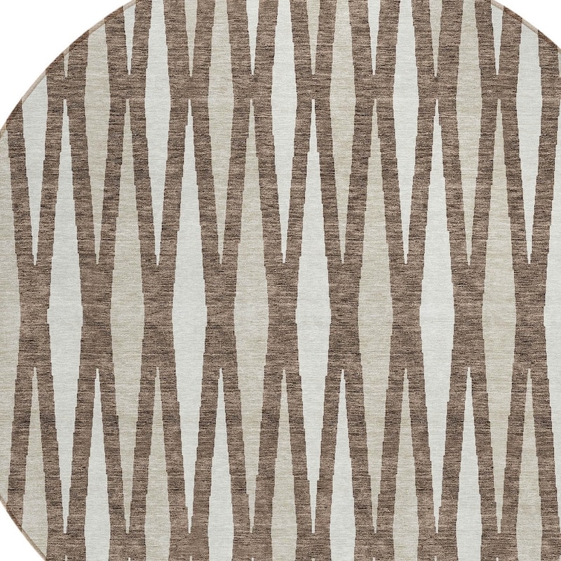 HomeRoots Geometric Transitional Rectangle Outdoor Rug