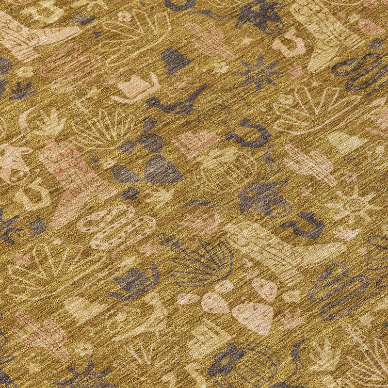 Machine Washable Indoor/ Outdoor Cowboy Dallas Chantille Rug