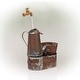 preview thumbnail 9 of 9, Alpine Corporation 34" Tall Outdoor Rustic Watering Can Fountain