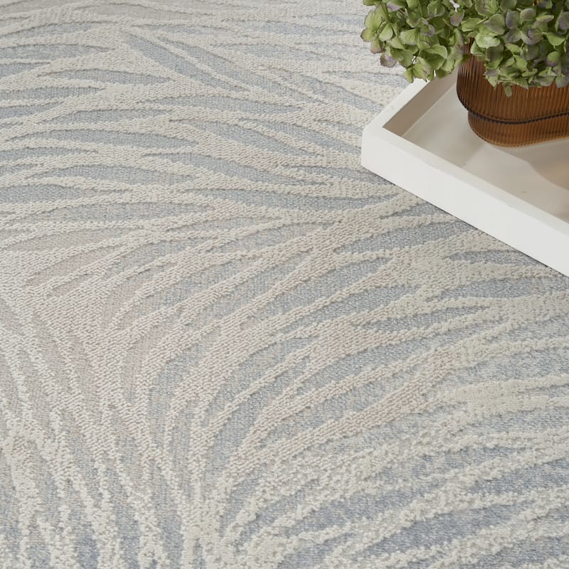 Nourison Lillian Indoor only Cream / Ivory Abstract Area Rug - 5' 3" x 7' 3"