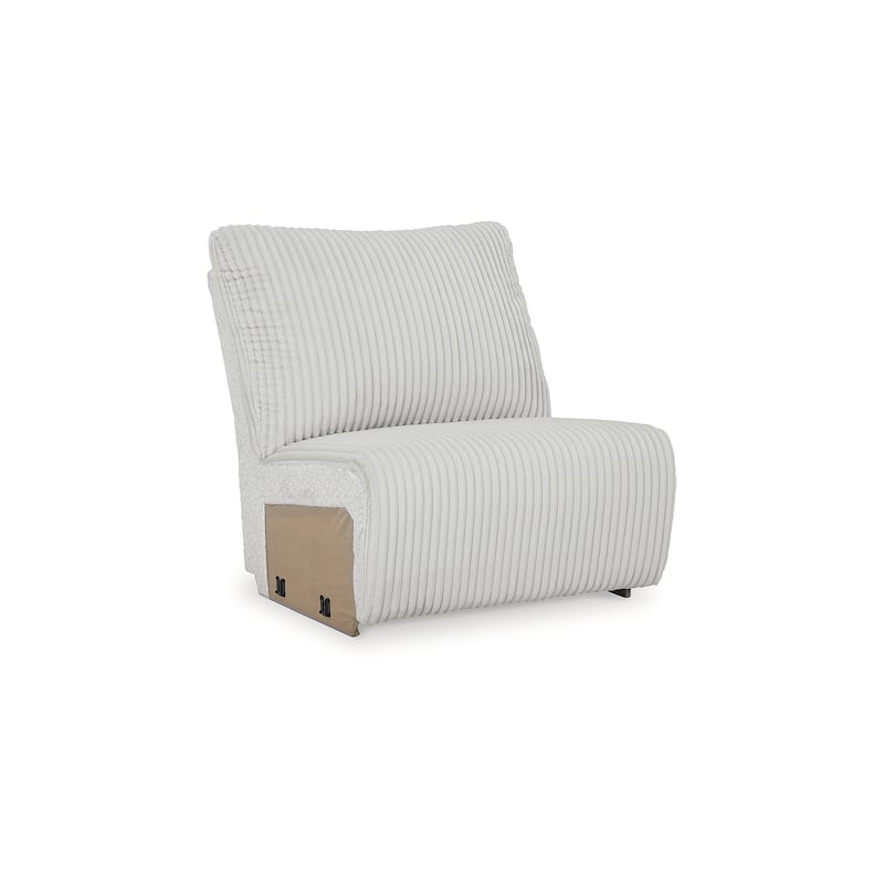 Signature Design by Ashley Top Tier Light Gray 6-Piece Reclining Sectional with Chaise - 149.5"W x 132.5"D x 40"H