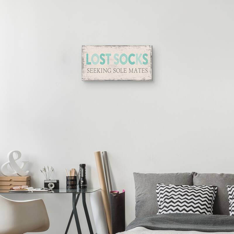 Lost Socks Canvas Art Print