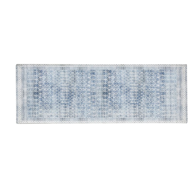 Linery & Co. Machine Washable Slip Resistant Vintage Inspired Patterned Accent Rugs