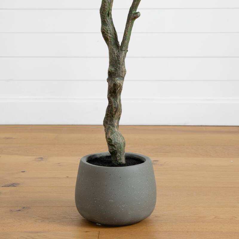 Dogwood Potted Artificial Tree - 6' - Red