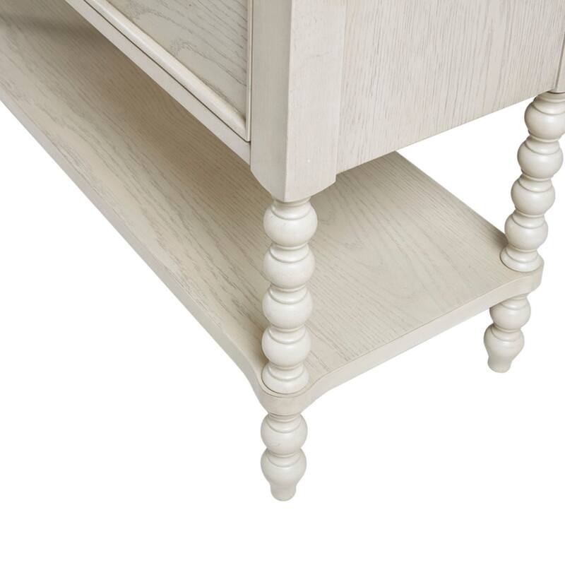Roomfitters Beckett Accent Console, Traditional Wood Hallway Unit with Storage and Lower Shelf