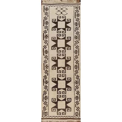 Anatolian Runner Rug Handmade Wool Carpet - 3'0"x 11'9"