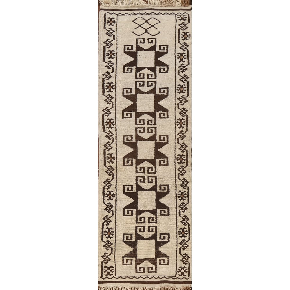 Anatolian Runner Rug Handmade Wool Carpet - 3'0"x 11'9"