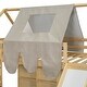 preview thumbnail 15 of 37, Twin size Wooden Loft Bed House-shaped Frame with a Tent