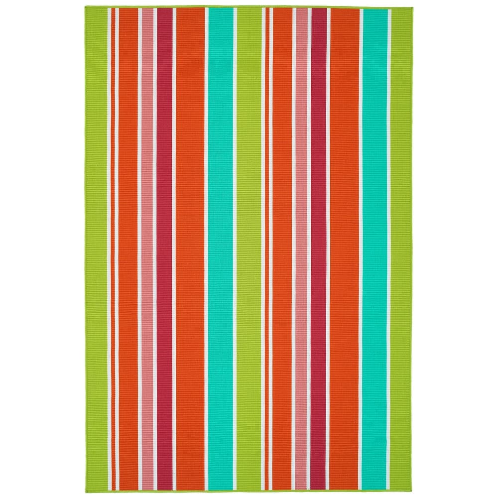 Voavah Multi colored Hand-Made Flatweave Indoor/Outdoor Area Rug