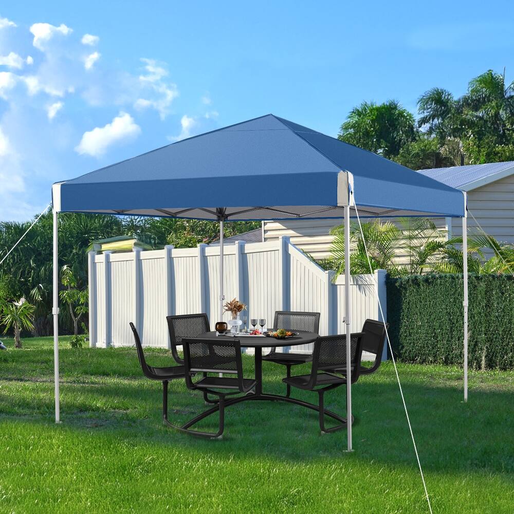 Aoodor 10' x 10' Outdoor Pop Up Canopy Tent, Commercial Instant Reinforce Canopy